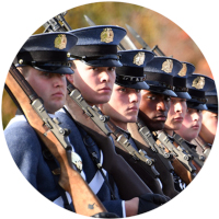 ֻ̳cadet enrollment cadets marching in parade