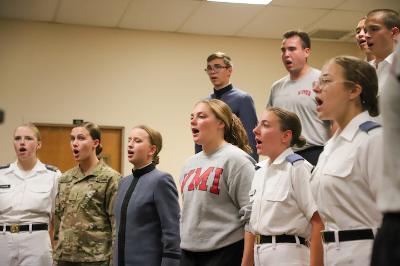 Cadets at ֻ̳participating in the Glee Club