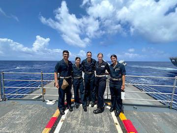 ֻ̳NROTC Midshipman participates in a summer assignment in the Pacific Ocean over the 2023 summer on a nuclear warfare ship.