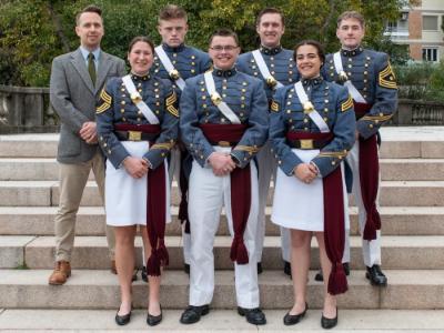 Six ֻ̳cadets traveled to Italy to participate in a  Law of Armed Conflict Competition.